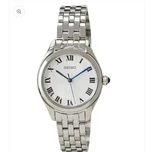 Seiko 'Essentials' Women's blue hand white dial watch