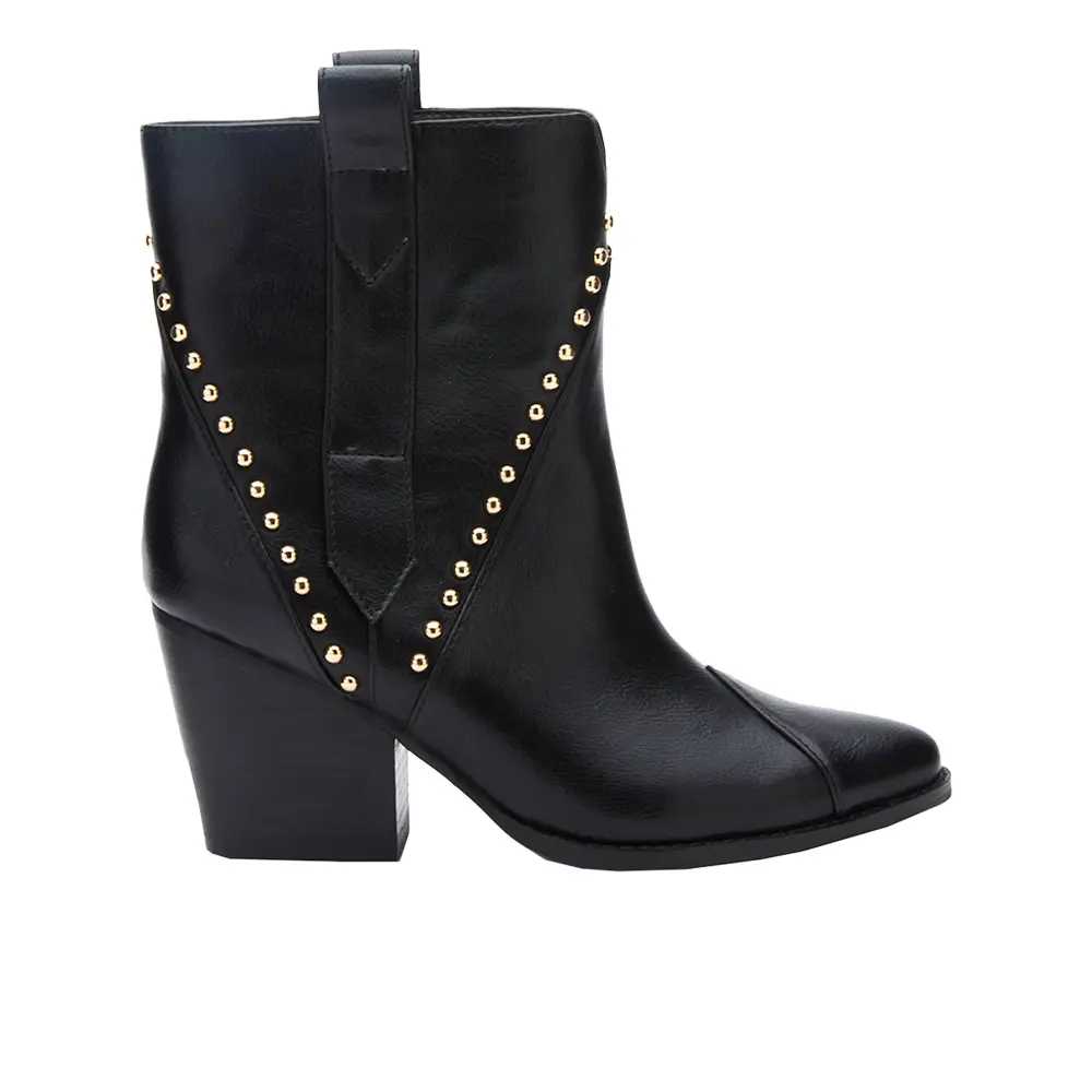 COCONUTS by Matisse Womens Ace Pull On Pointed Toe Casual Boots Ankle Mid Heel 2-3" - Black