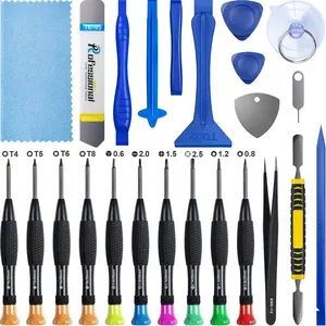 24 count Electronics Repair Tool Kit with Precision  Set,  Screen Replacement Tools Kit for Opening Fix  X 11 12 13 14 15 16 Pro Max Plus, Computer, Tablet, , Watch