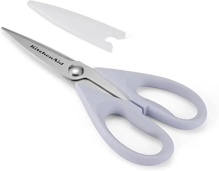 All Purpose Kitchen Shears with Protective Sheath for Everyday use, Dishwasher Safe Stainless Steel Scissors with Comfort Grip, 8.72-Inch