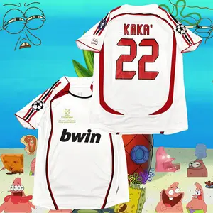 2006 2007 Away Retro White No.22 Short Sleeved Soccer Jersey