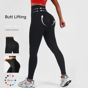 Women's High Waisted Tummy Control Leggings  – Non See-through Stretchy Yoga Pants for Workout #Summervibes