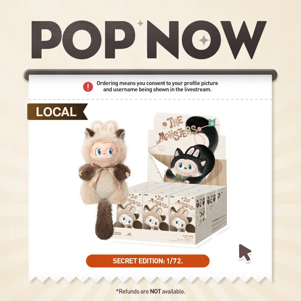 [POP NOW] POP MART THE MONSTERS CAT MODE ON SERIES - Vinyl Plush Pendant Blind Box-Whole Set [ship by Nov,13th]