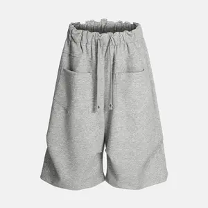 Inflation Men's Baggy Elastic Waist Sweat Shorts 3 Colors Casual Drawstring Knee Length Shorts tiktokshopspringglowup