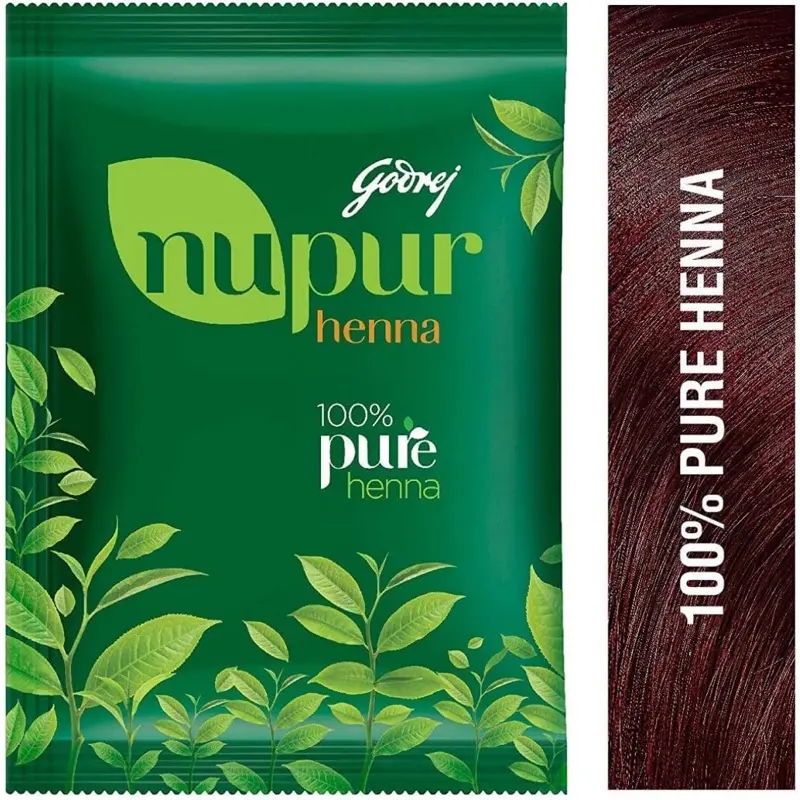 Nupur Henna Natural Henna for Mehndi - 100% Pure Henna, 100% Natural Extract, Ideal for Hair Color Application Haircare