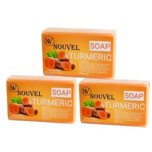 3- Pack of Nouvel Soap Bar for Acne, Dark Spot and Hyperpigmentation Cleanser Skincare