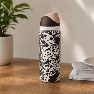 Owala FreeSip Cowgirl 32oz Insulated Stainless Steel Water Bottle with Built-In Straw, Leak-Proof, BPA-Free