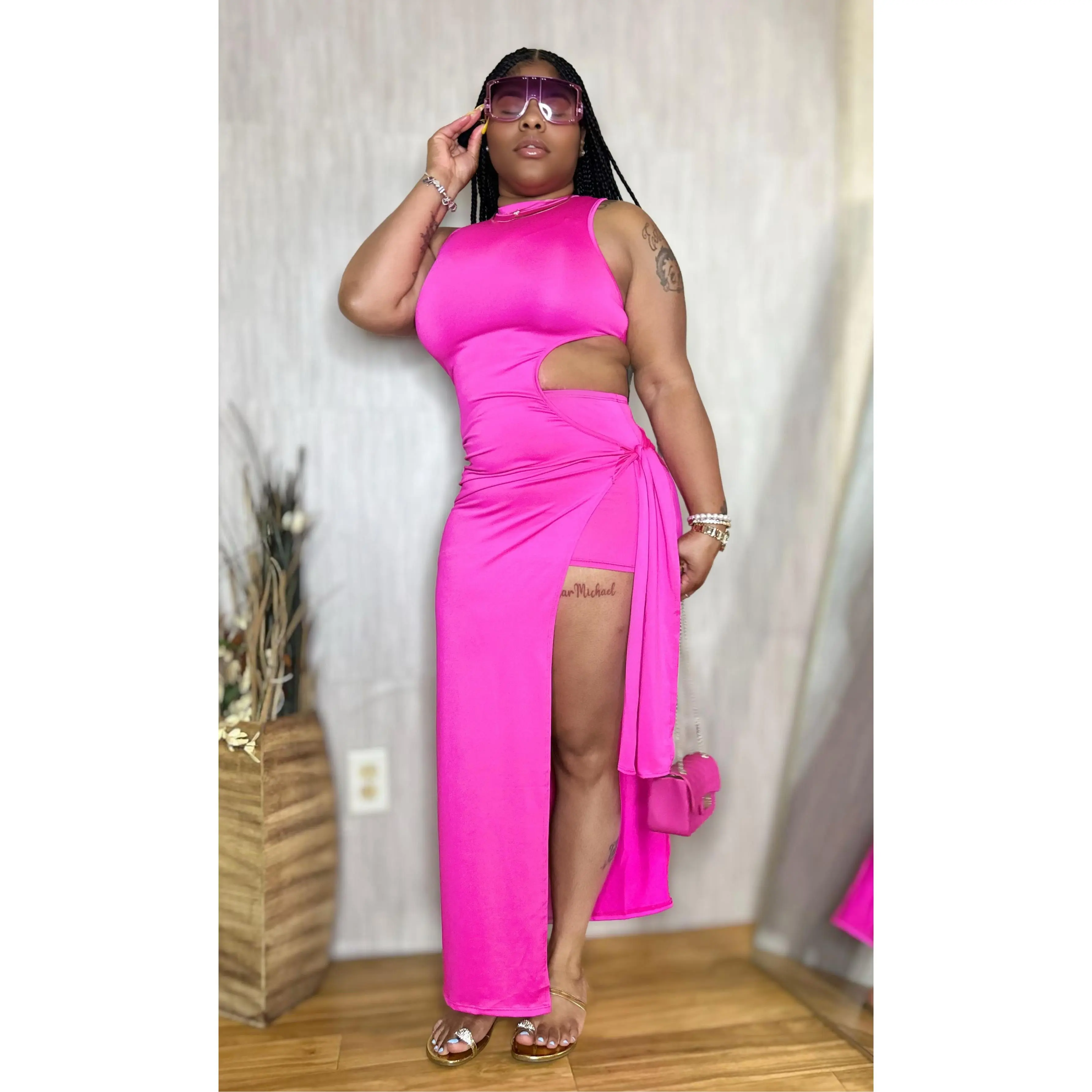 “Fuchsia Fantasy” Dress