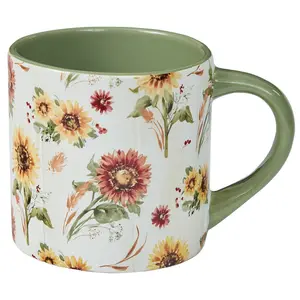 Gold and Red Sunflowers Mug Set