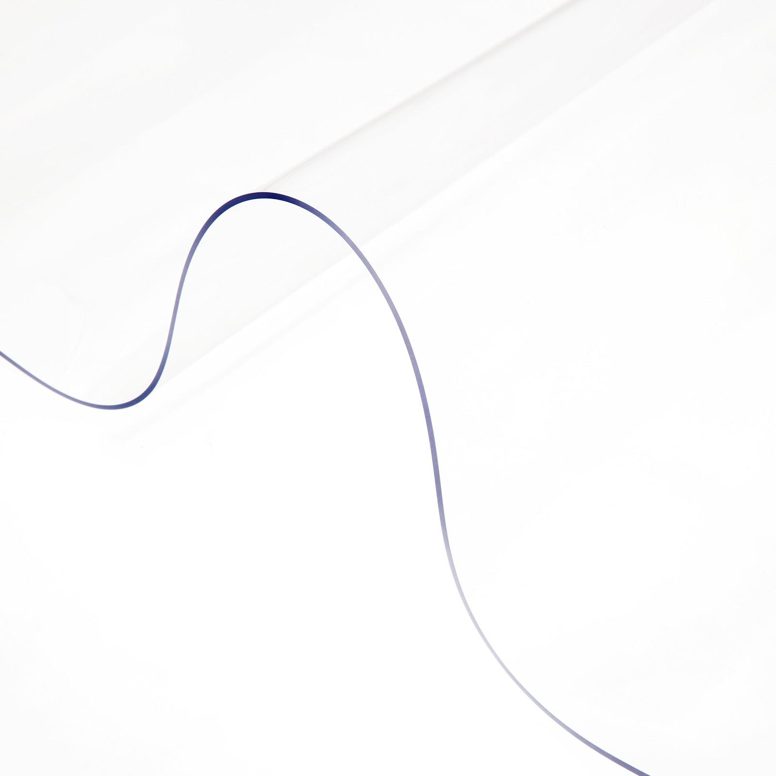 100 x 45 Inch Clear Table Cover Protector For Dining Room And Kitchen Tables, 1.5mm Thick Transparent Desk Pad, Waterproof And Stain Resistant, Easy To Clean Plastic Tablecloth Protector, Rectangular Table Top Guard