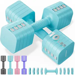 DB3 5-in-1 Adjustable Dumbbell Set, 6LB/10LB Pair Adjustable Weights for Women at , Dual Locking  Hand Weights with TPU Soft Handle,  Gym, Rehab, Pilates, Yoga, Strength
