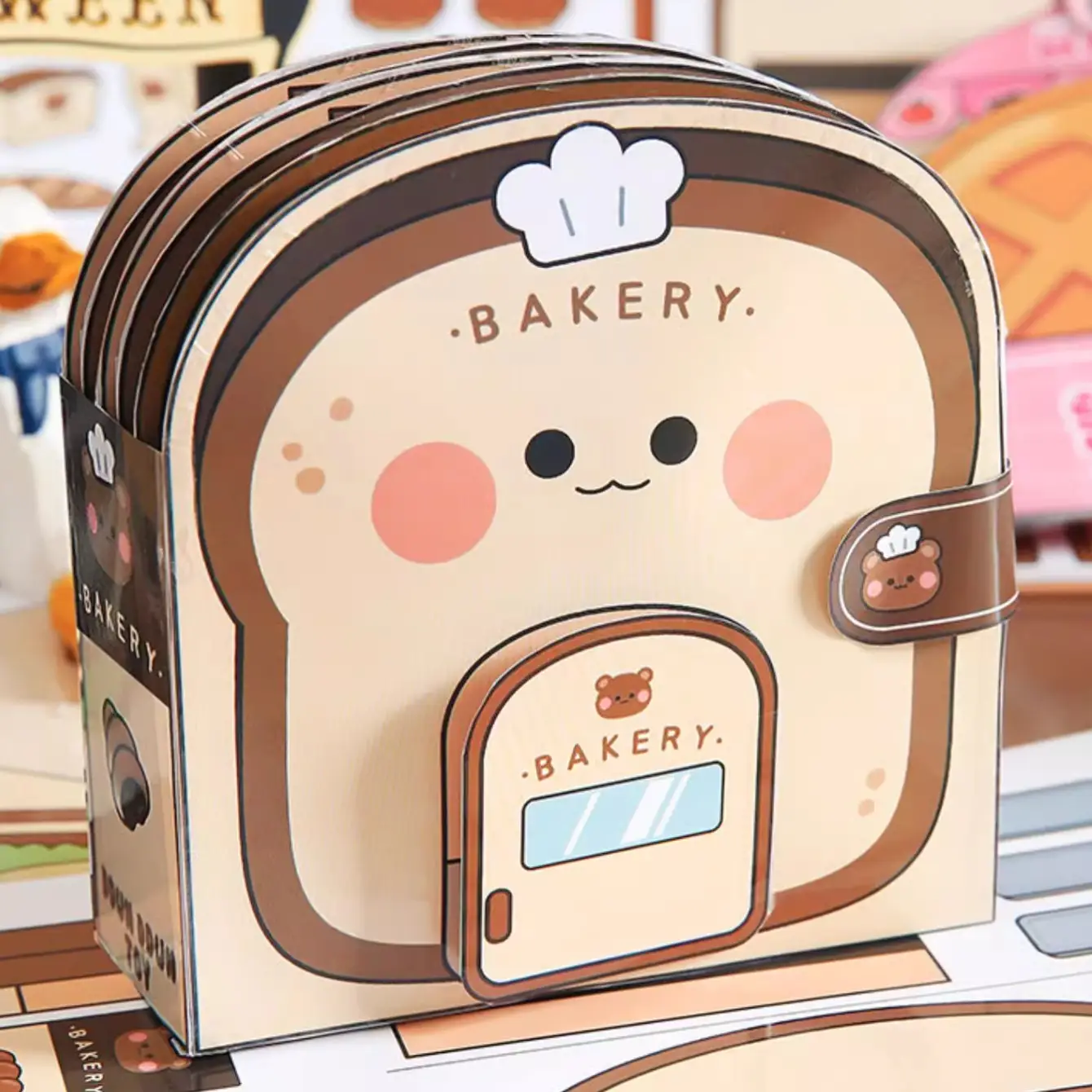 Bread Design DIY Sticker Book, DIY Bakery Sticker Book Quiet Book for Fun, Craft Project, Decoration for Home