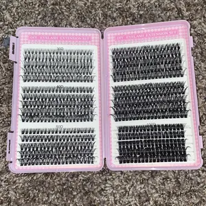 Product Review of Natural Look Eyelash Extensions Set with False Lashes, Tweezers, Glue, Remover and Fixer, Professional Accessories for Women's Summer Makeup from T**t