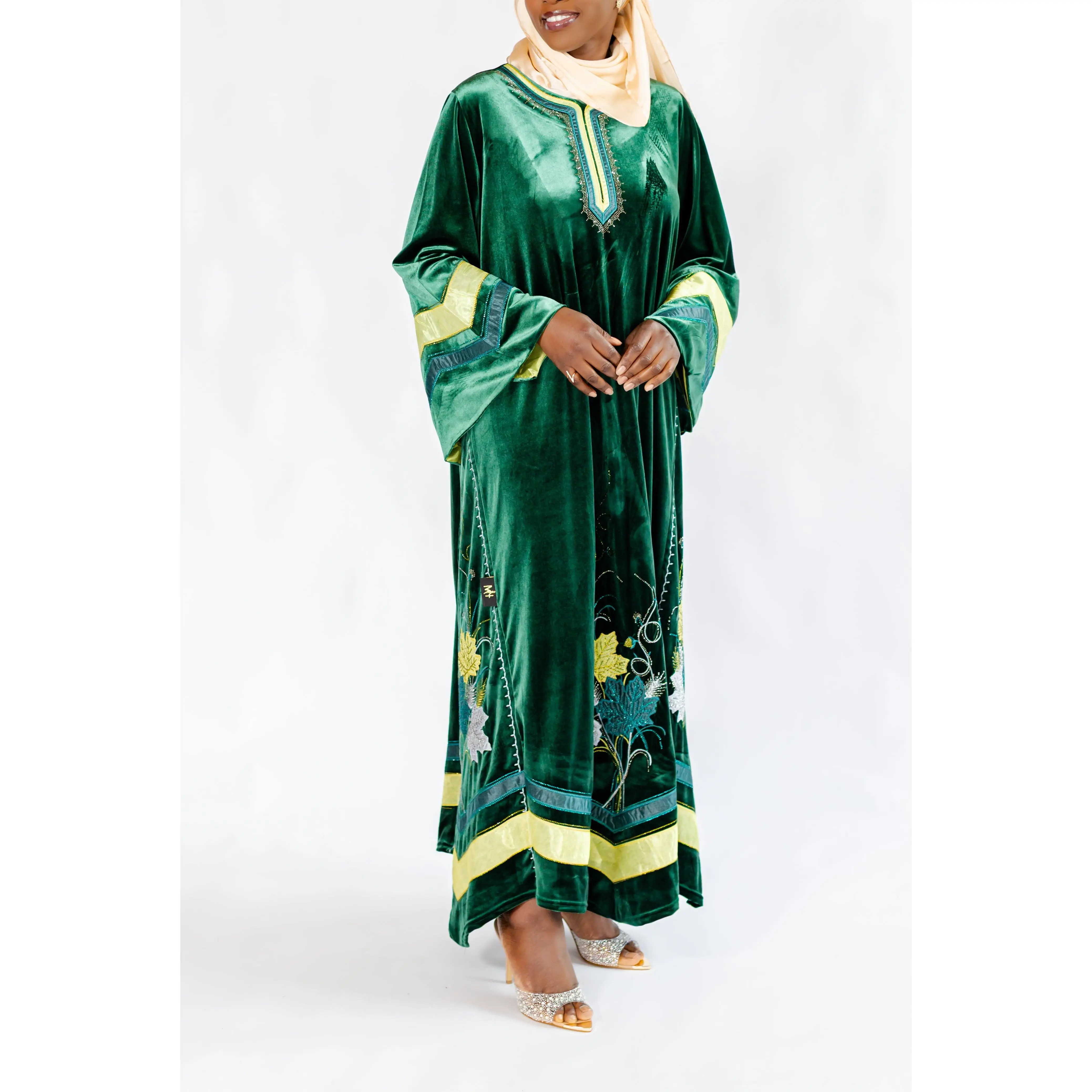 Émeraude Velvet Kaftan
