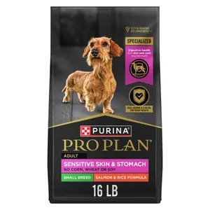 Purina Pro Plan Small Breed Sensitive Skin & Stomach Dry Dog Food - Salmon & Rice Recipe, 16 lb Bag