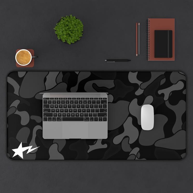 Black Camo Extra Large Hypebeast Desk Mat Keyboard Mouse Pad E-Sports Desk Mat Desk Decor for Gamers Boys' Rooms Gift large mousepad