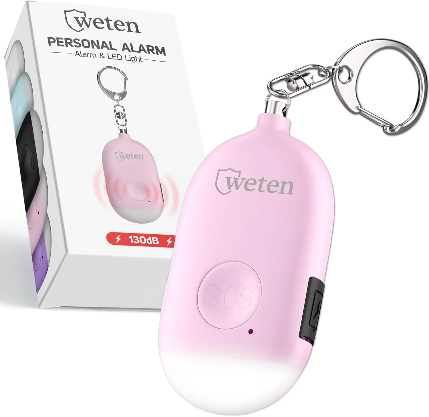 Pink Rechargeable Personal LED Flashlight & Outdoor Pocket Utility Light