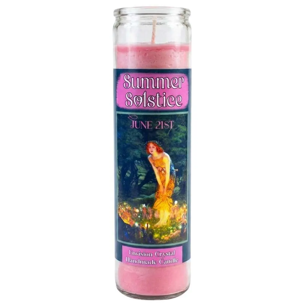 Summer Solstice Aromatic Jar Candle — Litha Midsummer Ritual Candle