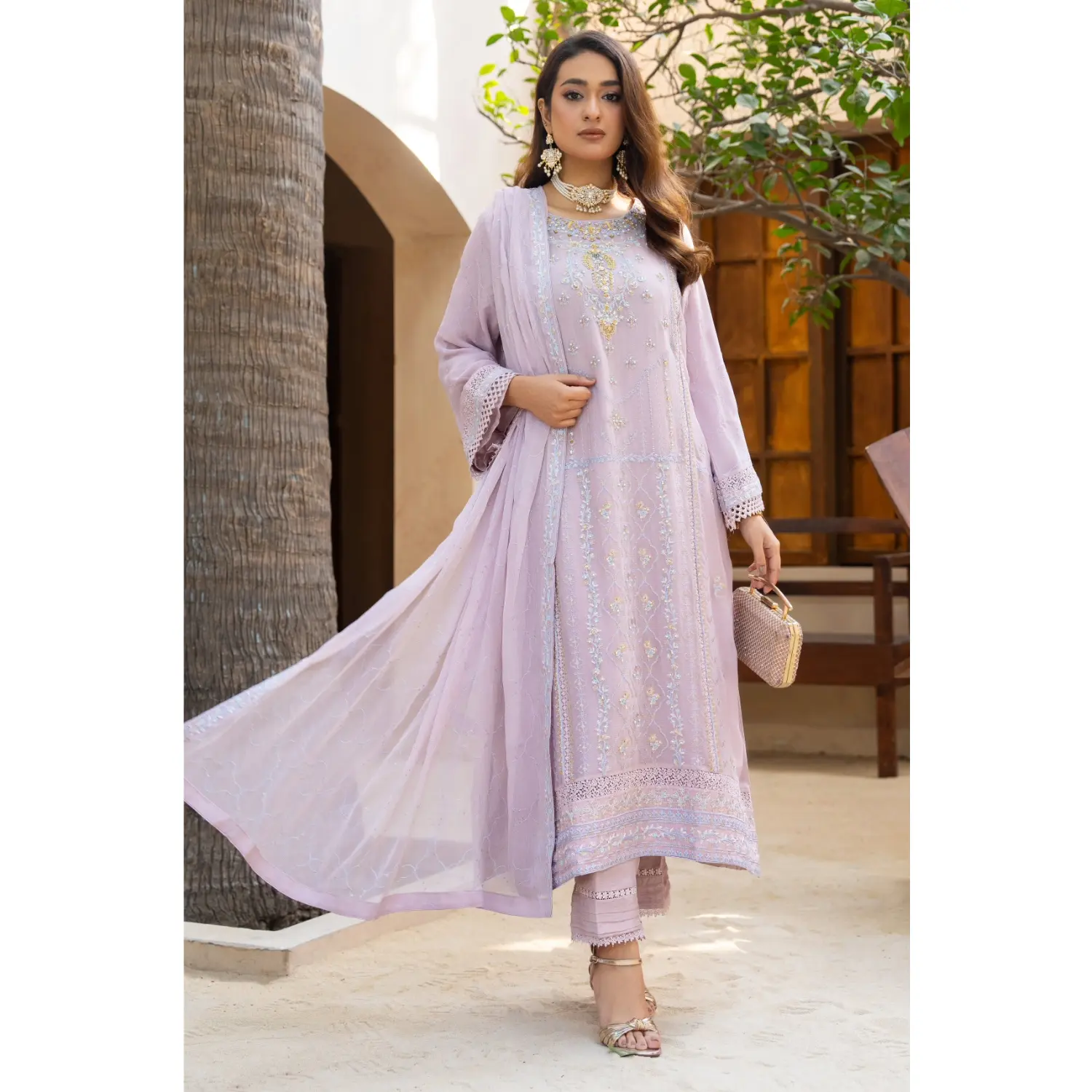 Violet Pakistani  Suit
