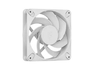 Fractal Design Dynamic 3 120mm White Reverse PWM Case Fan, High Durability Rifle Bearing, 7-Blade Swept Design, Daisy-Chain Cable, 350-2200 RPM
