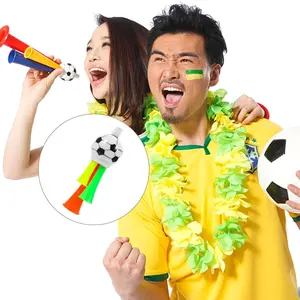 Vuvuzela Stadium Horn, Mini Air Horn Plastic Loud Noise Maker, Perfect for Football Fans, Kids Sports Events, Soccer Carnival Parties, 13.5 Cm
