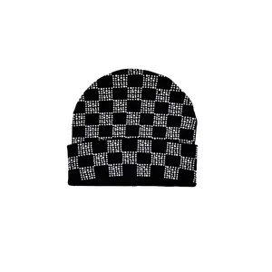 WATSON CHECKERED PEARL BEANIE HAT