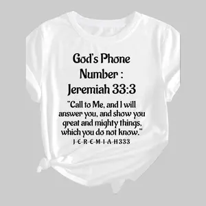 Jeremiah 33 3 Bible Scripture T-Shirt God'S Phone Number Please Call Me Religious T-Shirt, Black Background White Scripture, Lightweight, Allseason Christian Apparel, Suitable for Church, Praying