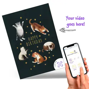 Video Greeting Card with AR*: Customize with Personal Video birthday invitation