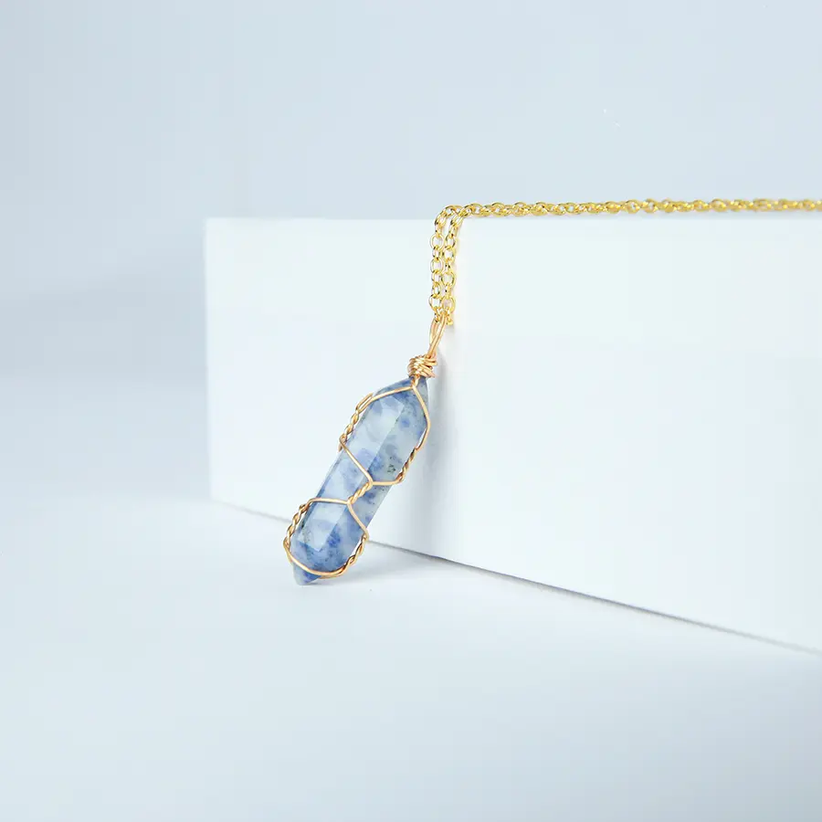 【Original Energy】Natural Crystal Gem Pendant Necklace