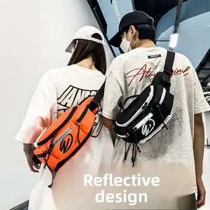 Motorcycle Riding Fitness Waist Bag Chest Bag for Men Women, Sports Water Resistant Phone Holder Crossbody Bag, Outdoor Running Cycling Shoulder Pack, Unisex Sports Backpack