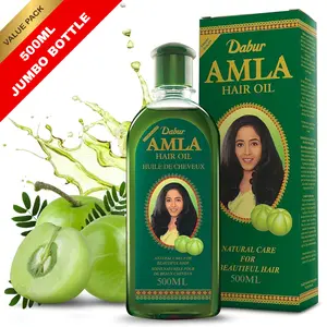 Dabur Amla Hair Oil 500ml - Natural Care for Beautiful Hair Moisturizing Hydrating Comfort Smooth Haircare Lightweight Indian Hair Oil for Men and Women