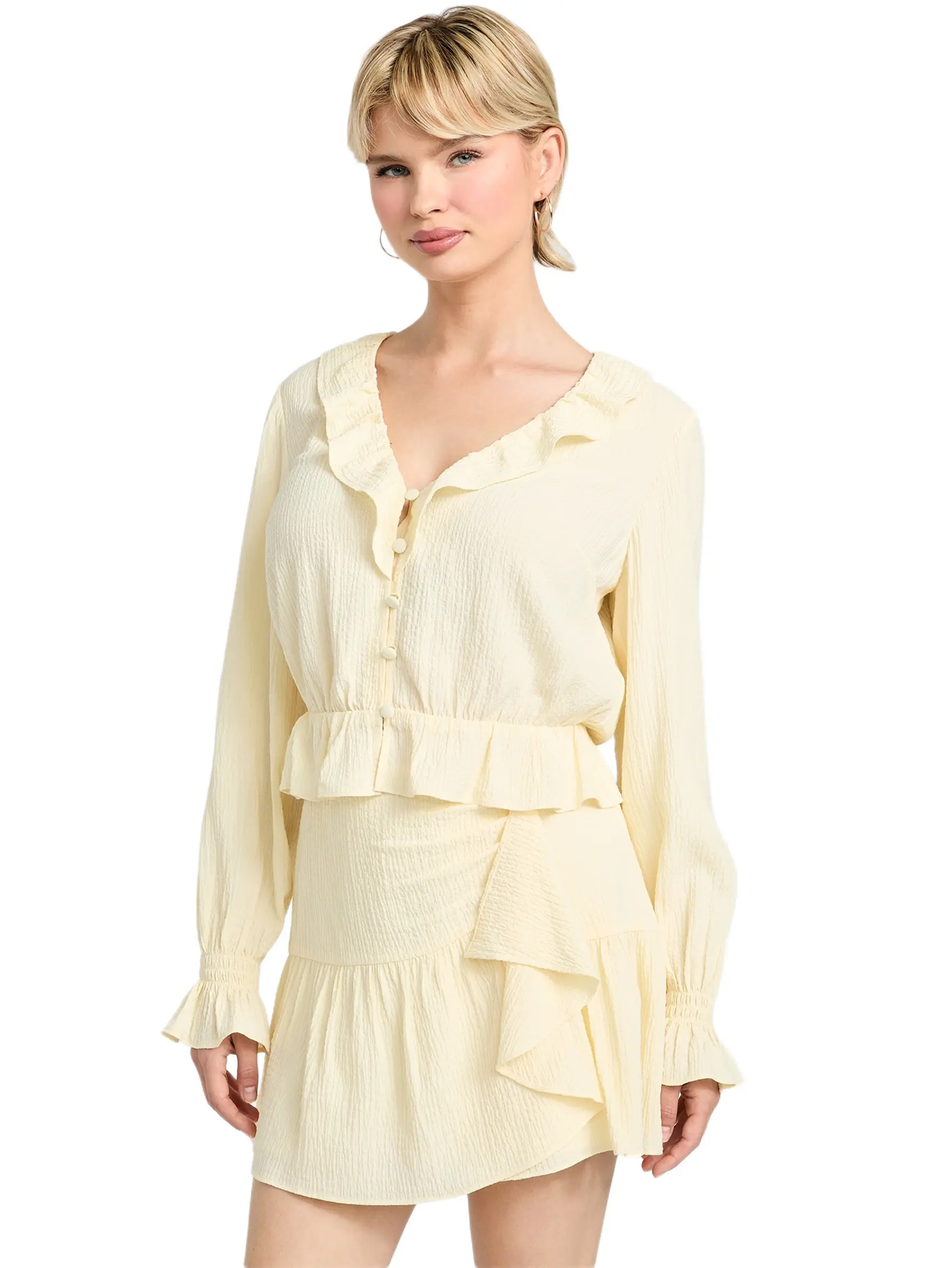 GUESS Female Shaelo Ruffled Top