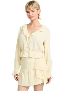 GUESS Female Shaelo Ruffled Top