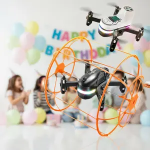 Best Gift Drone for Kids 2025: Indoor Stunt Flyer with 2 Batteries & Protectors | Boys Girls Age 6-12