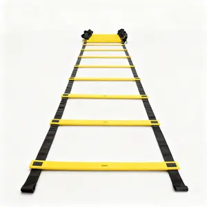 Adjustable Agility Ladder Training Set with Carry Bag, Basketball Speed Football Fitness Footwork Trainer, Step Training Equipment