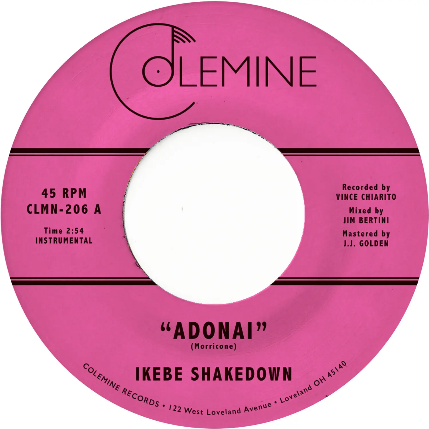 Ikebe Shakedown - Adonai  [7-INCH SINGLE VINYL RECORD] Colored Vinyl