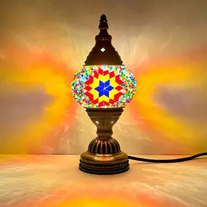 Turkish Mosaic Handmade Lamp, Mediterranean Style Table Lamp, Mosaic Glass Table Lamp, Vintage Table Lamp, Unique Indoor Decor Lighting, Perfect Handcrafted Gift