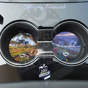 Ravenhood Licensed Kate Stewart Merch Desktop Car Coaster - 2.5" for Fans of Tyler and Delphine, Officially Licensed Collectible