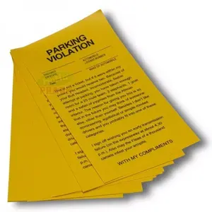Yellow Revenge Fake Parking Tickets(25 tickets)-Parking Violation Gag Prank Gift