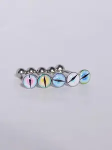 Eye Shaped Design Tongue Stud, Unique Eye Shape, Stainless Steel Body Piercing Jewelry for Women & Men, Trendy All-match & Exquisite Jewelry for Birthday Gift, Gifting, Unisex