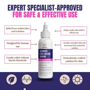 Dermveda Scabies Itch Relief Treatment - Anti-Itch Serum with Olive Extract & Sulfur for Gentle Skin Irritation Relief