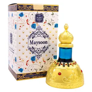 Naseem Maysoon Fruity Sandalwood Jasmine Musk Long Lasting Arabian Fragrance Oil for Women 0.74 Fl Oz Scent Daily Friend Floral Perfume