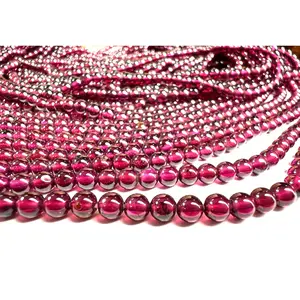 4mm Garnet smooth round beads ,Merlot red AAA quality Jewelry Making Gemstone  Beads, Rare, Beautiful Gemstone 13” strand