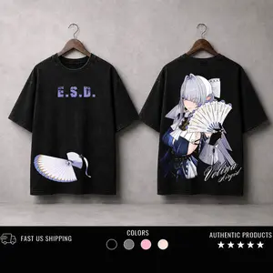 Velina Airgid - Zenless Zone Zero Washed Tshirt, Sweatshirt, Hoodie ZZZ game Oversize 2 Sided Cotton unisex graphic Tshirt, game movie Tops graphic tee,