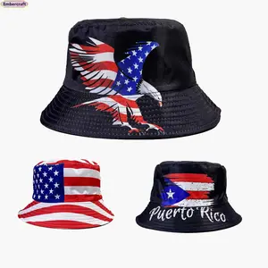 American Flag Pattern Bucket Hat for Women, Men's Accessories, USA Flag Printed Summer Sun Hat - Lightweight Breathable, UV Protection Wide Brim, Packable Outdoor Cap for Travel, Hiking