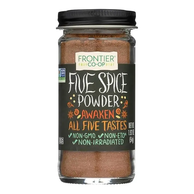 5 Spice Seasoning Powder - 1.92oz Natural Flavor Spicy Aromatic Blend, Includes Cinnamon, Fennel Seed, Cloves, Star Anise, White Pepper, Non-GMO, Kosher Certified