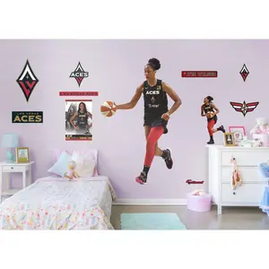 A'Ja Wilson - RealBig Collection - Official WNBA - Reusable Vinyl Wall Decals