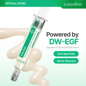 Easydew DW-EGF Melatoning Ampoule - Official Product 99% Pure EGF Peptide Hydrating Serum with Niacinamide & Glutathione for Uneven Skin & Visible Spots - Fast Absorbing Day & Night Korean Skincare | SummerVibes