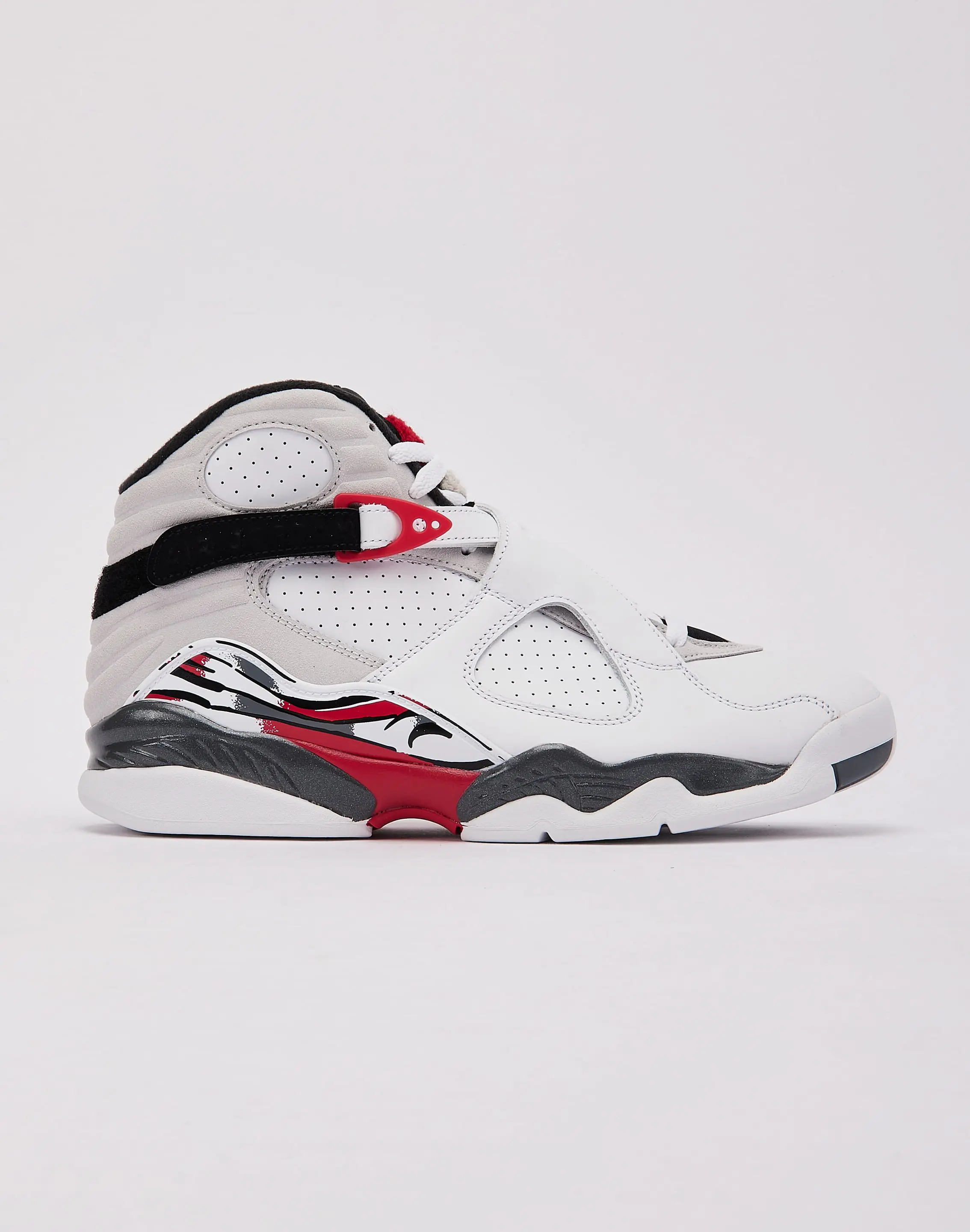 Mens Jordan Air Jordan 8 Retro 'White and True Red'