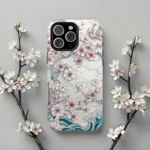 Sakura Blossom MagSafe Phone Case, Magnetic Charging Compatible with MagSafe Case Phone - Case iP 16 15 14 13 12 11 X